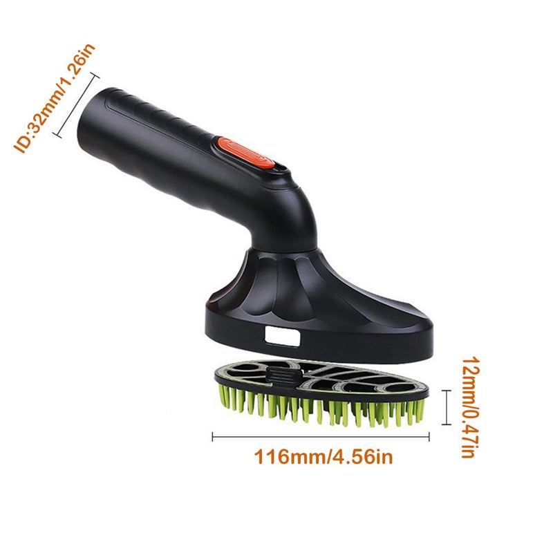 ECOMAID Pet Hair Brush, 1.25"(32mm) Vacuum Cleaner Attachment for Dog & Cat Grooming, 360-degree Rotatable Head, Easy to Wash, Fits Most Vacuum Cleaners, Green - Image 1